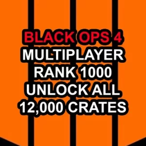 Black Ops 4 Multiplayer: Level 1000, Unlock All, 12,000 Crates