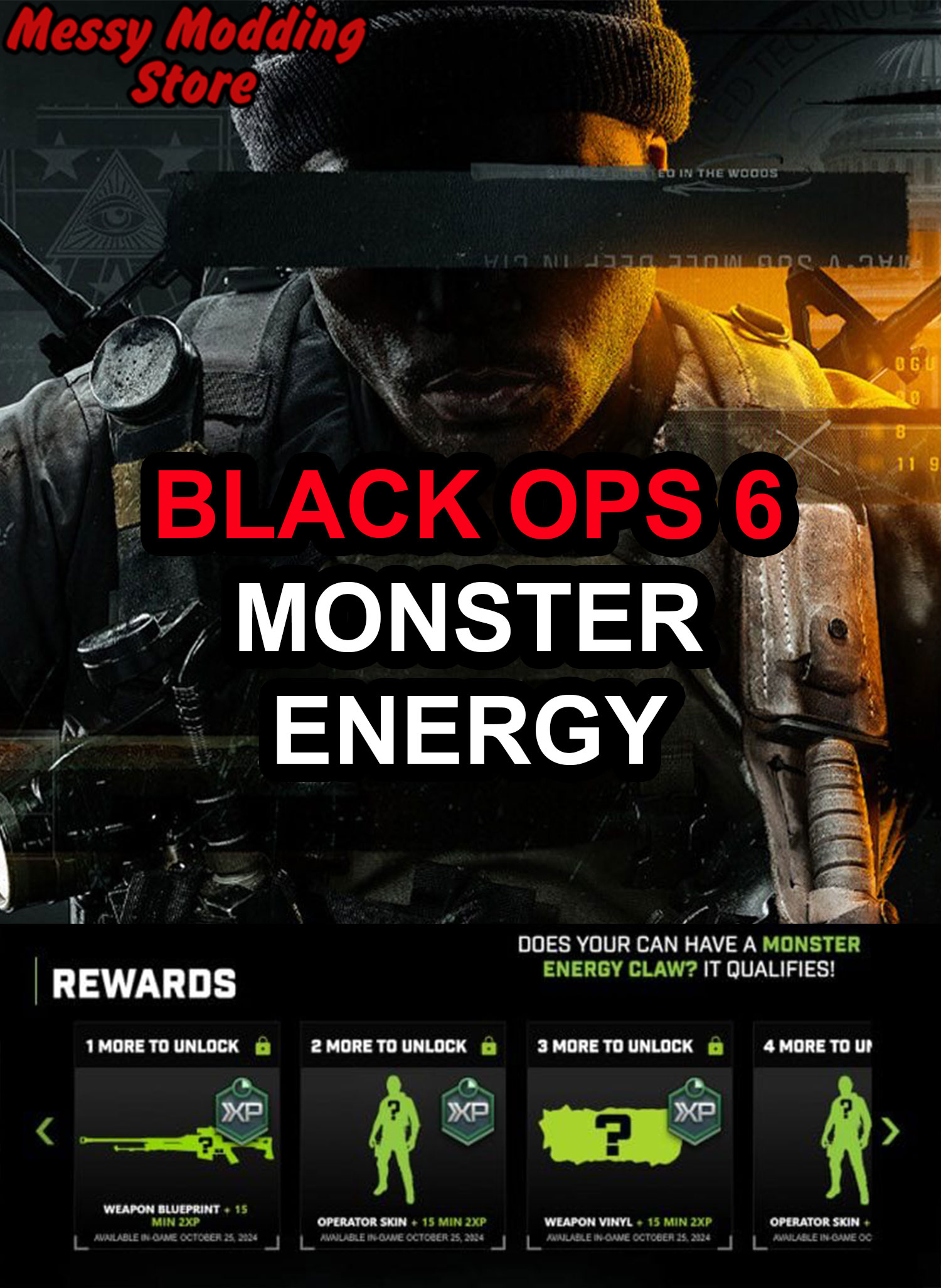 Call of Duty Black Ops 6 (BO6): Limited Monster Energy Bundle